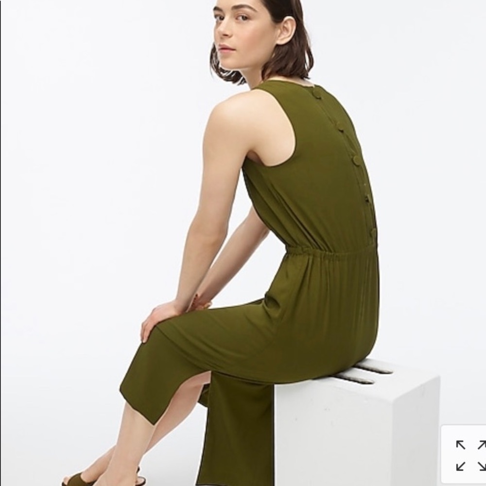 J Crew Button-back midi dress